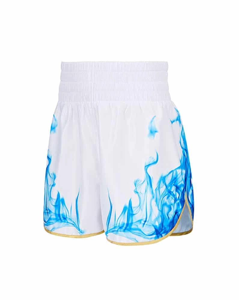 Best reviews of π₯° SUZI WONG-WHITE AND BLUE SMOKE BOXING SHORTS 𧨠1 SUZI WONG-WHITE AND BLUE SMOKE BOXING SHORTS
