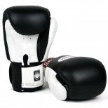 SENIOR GLOVES Twins 2-Tone Black-White Boxing Gloves